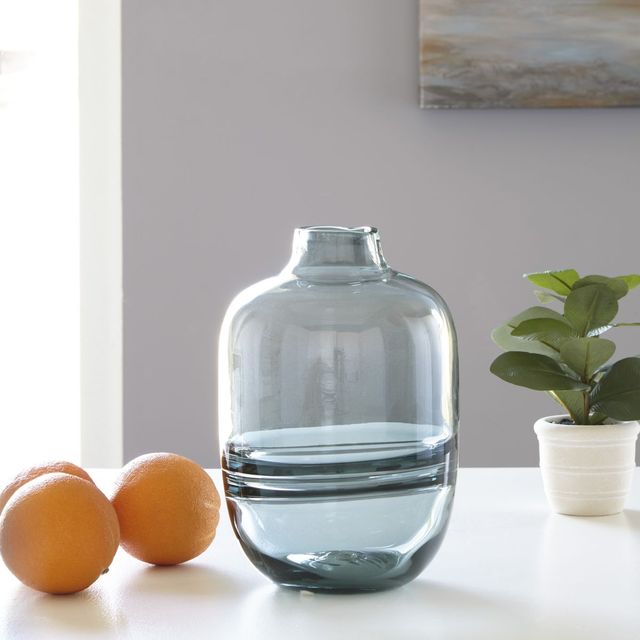 Signature Design by Ashley® Lemmitt Teal Vase-3