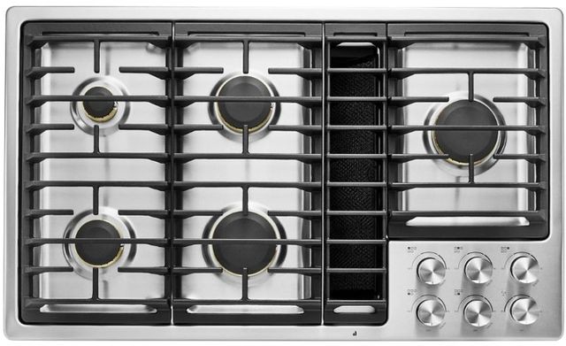 JennAir® 36" Stainless Steel Natural Gas Downdraft Cooktop-1