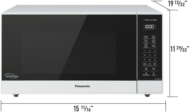 Panasonic® 1.6 Cu. Ft. White Countertop Microwave-4