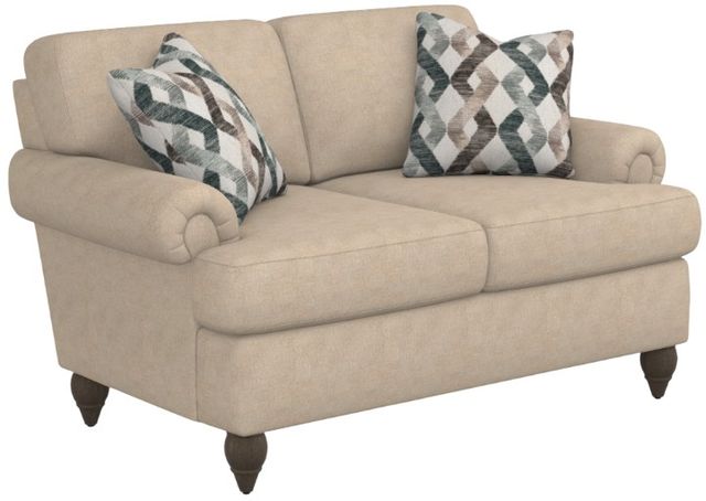 Flexsteel® Customizable Moxy Round Turned Leg Loveseat-2