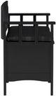 Linon Carlton Black Storage Bench-4