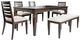 Jofran Inc. Lincoln Square 6-Piece Dark Espresso/Light Cream Dining Set-0