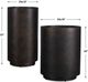 Uttermost® Volcan 2-Piece Matte Bronze Indoor-Outdoor Planter Set-2