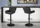 Monarch Specialties Inc. 2-Piece Black Faux Leather Adjustable Swivel Counter Stool Set-1
