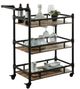 Furniture of America® Aylmer Antique Black/Oak Serving Cart-0