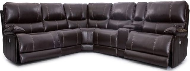 Parker House® Shelby 6-Piece Cabrera Cocoa Reclining Sectional-1