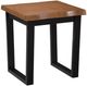 John Thomas Furniture® Home Accents Bourbon Oak/Black Live Edge End Table-0