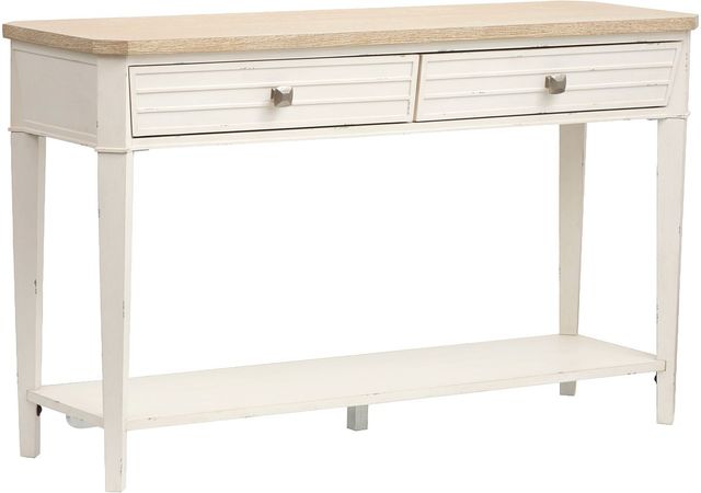 Magnussen Home® Echo Isles Driftwood/Sea Pearl Rectangular Sofa Table-0