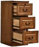 TEI Burnished Walnut 3-Drawer File Cabinet-1