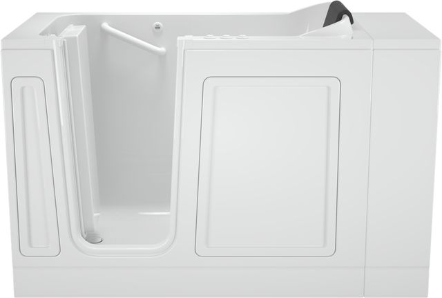 American Standard Luxury Series White Alcove Walk-in Combination Tub-0
