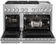 JennAir® NOIR™ 48" Stainless Steel Pro Style Dual Fuel Range-2