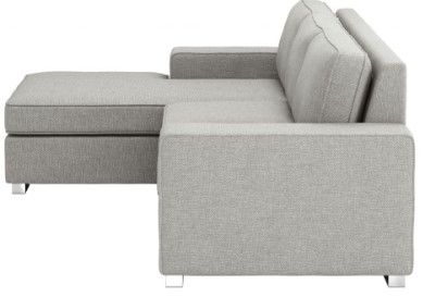 Zuo® Modern Brickell 2-Piece Light Gray Left-Arm Facing Sofa Sectional and Chaise-2