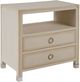 Universal Explore Home™ New Modern Riven Light Gray Nightstand-0