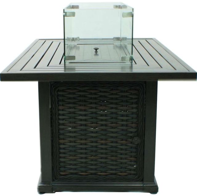Lane Venture® South Hampton Tuscan brown Rectangular Fire Pit-2