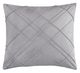 Olliix by CosmoLiving Naomi Grey 20" x 20" Pleated Velvet Decorative Pillow-0