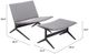 Zuo® Modern Cardiff Gray Lounge Chair and Ottoman Set-1