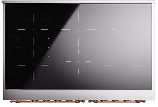 Ilve® Nostalgie II Series 40" White Pro Style Induction Range-3