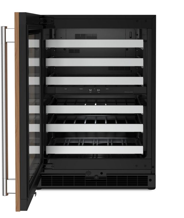 KitchenAid® 24" 4.97 Cu. Ft. Panel Ready Wine Cooler -1