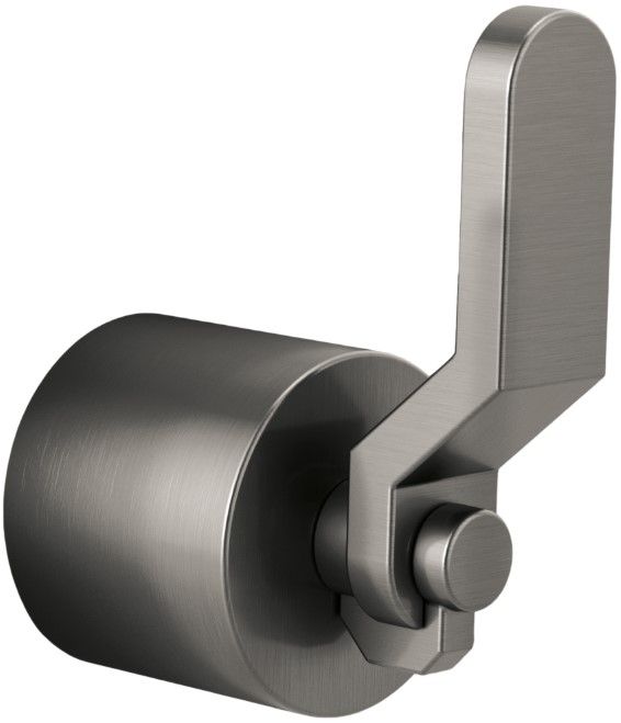 Brizo Litze® Brilliance® Luxe Steel® Single-Handle Floor Mount Tub Filler Industrial Lever Handle Kit-0