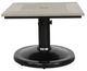 CabanaCoast® Customizable Skye Aluminum/Wooden 24" Outdoor Square Pedestal Side Table-1