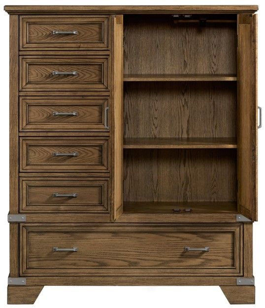 Intercon Forge Weathered Chestnut Gentleman's Chest-3