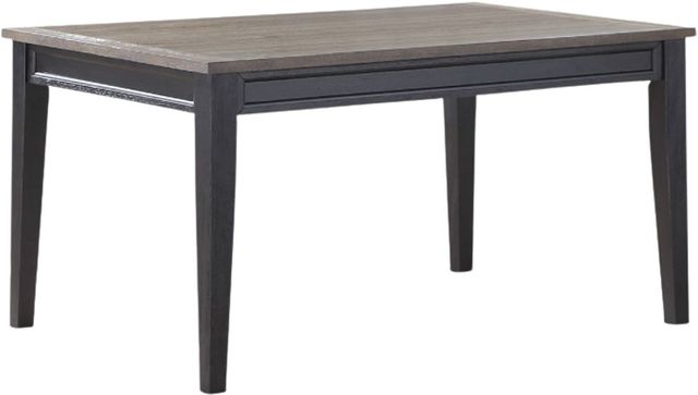 Steve Silver Co. Raven Noir Driftwood Dining Table with Ebony Base-0