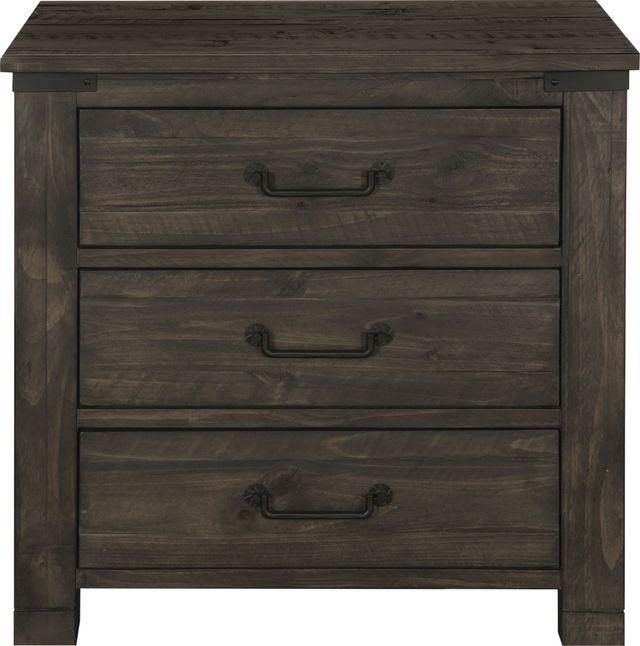 Magnussen Home® Abington Weathered Charcoal Drawer Nightstand-1