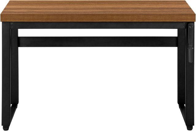 Bureau avec ajustement en hauteur de Monarch Specialties - Noir/Noyer-1