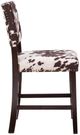 Linon Corey Brown Cow Print Counter Stool-4