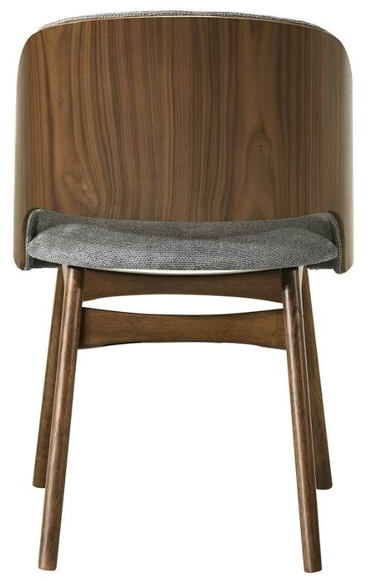 ACME Furniture Delmon 2-Piece Dark Walnut/Gray Side Chair Set-4