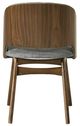 ACME Furniture Delmon 2-Piece Dark Walnut/Gray Side Chair Set-4