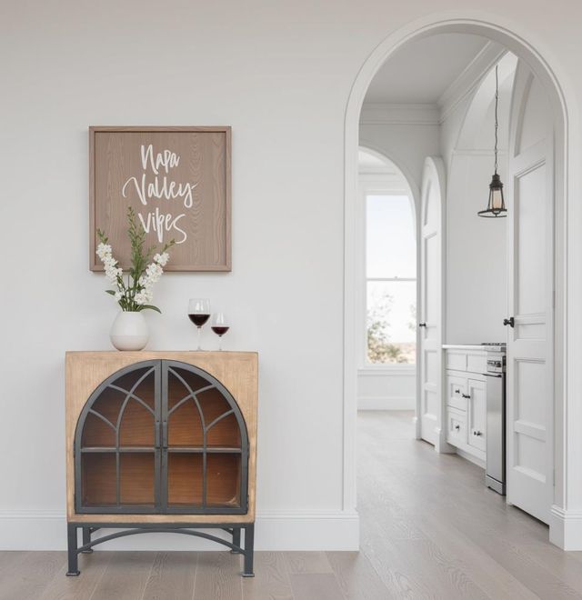 Nest Home Collections Victoria Antique Natural Small Cabinet-1