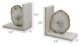 A & B Home 2-Piece Polished White Agate and Marble Bookend Set-2