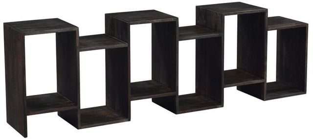Porter International Designs Fall River Gray 6-Tier Bookcase-2
