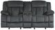 Homelegance® Laurelton Charcoal Double Manual Reclining Glider Loveseat-2