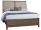 Vaughan-Bassett Woodbridge Dark Cashmere/Gray California King Upholstered Panel Bed-0