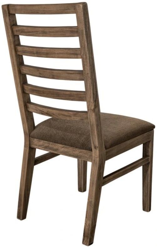 International Furniture Direct Balam Stained Brown Side Chair-3