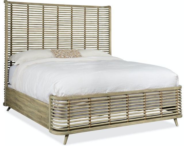 Hooker® Furniture Surfrider Driftwood California King Rattan Bed-0