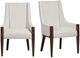 Crestview Collection Brunswick 2-Piece Brown/White Upholstered Arm Chair Set -3