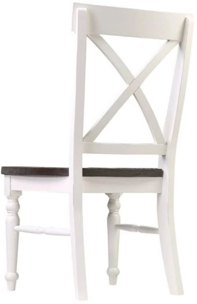 Emerald Home Mountain Retreat Antique White Dining Chair-3
