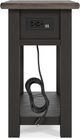 Signature Design by Ashley® Tyler Creek Grayish Brown End Table with Black Base -4