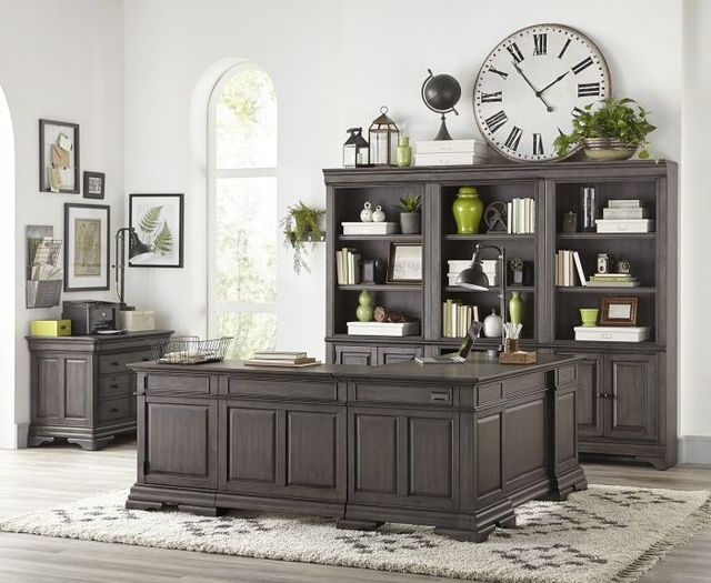 aspenhome® Sinclair Ash Gray L-Shaped Desk-1
