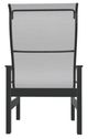 Telescope Casual Leeward Abalone/Graphite Fabric/Polymer Outdoor MGP Sling Arm Chair-3