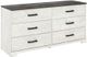 Signature Design by Ashley® Shawburn 4-Piece Whitewash Full Panel Headboard Bedroom Set-2