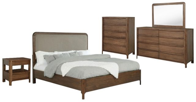 Coaster® Maderia 5-Piece Walnut Queen Bedroom Set-0