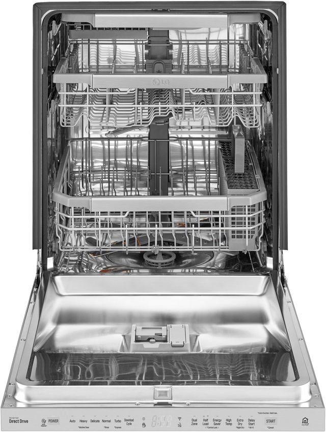 LG 24" Platinum Silver Steel Built In Dishwasher-1