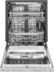 LG 24" Platinum Silver Steel Built In Dishwasher-1