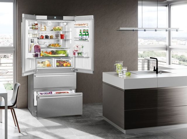 Liebherr 19.5 Cu. Ft. Stainless Steel French Door Refrigerator-4
