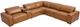 Drew & Jonathan Home Cognac Leather 6pc Reclining Sectional-2