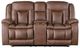 New Classic® Home Furnishings Morello Brown Dual Manual Reclining Loveseat-2